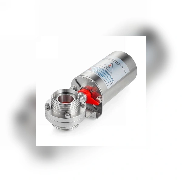 Затвор дисковый с пневмоприводом TITAN LOCK нерж. 304 DN25, тип резьба-резьба, DIN TLSD25THS-P