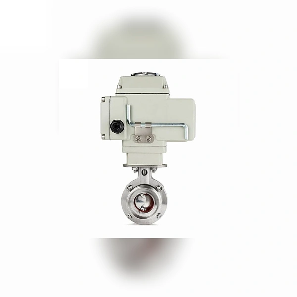 Затвор дисковый с электроприводом TITAN LOCK нерж. 304 DN65, тип резьба-резьба, DIN TLSD65THS-E