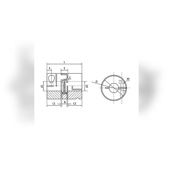 Муфта виброгасящая соединительная ISKRA JC16-C (d=5 мм)