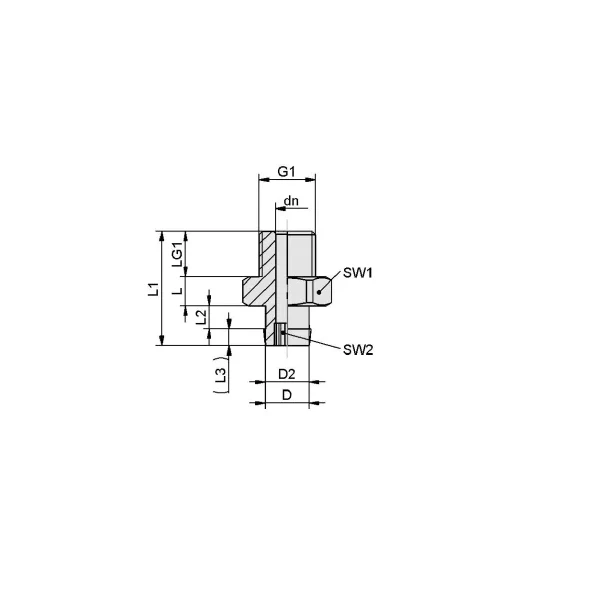 Всасывающий патрубок Schmalz SA-NIP N016 G1/8-AG DN350