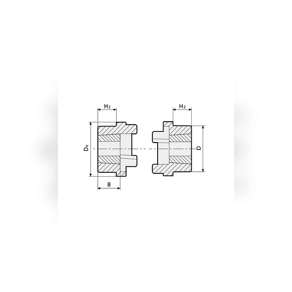 Полумуфта под втулку ISKRA 1610 HRCI110