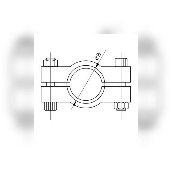 Хомут CLAMP одноосевой DN20 нерж. 304 DIN TL20CLC TITAN LOCK