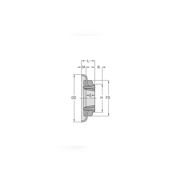 Торообразная полумуфта под втулку ISKRA 2517 F80I (PHE F80FTBFLG)