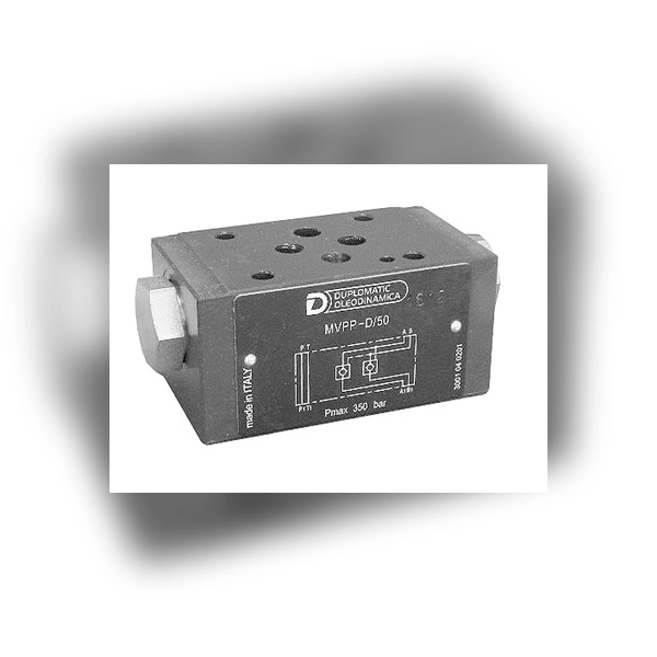 Клапан обратный с пилотным управлением DUPLOMATIC MS S.p.a. MVPP-SB/50, СЕТОР 03, 350 бар, гидрозамок в магистрали B