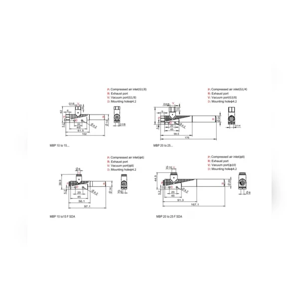 Базовый эжектор Schmalz SBP-10-G02-SDA