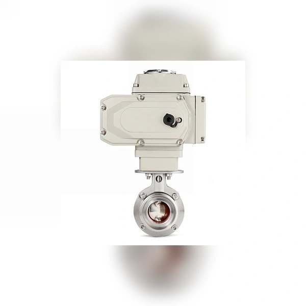 Затвор дисковый с электроприводом TITAN LOCK нерж. 304 DN65, тип резьба-резьба, DIN TLSD65THS-E