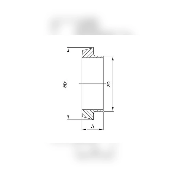Конический штуцер под приварку TITAN LOCK DIN 11851, DN80, нерж. сталь 316, TL80CONWSS