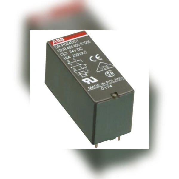 Реле CR-P230AC2 230B AC 2ПК (8A) ABB 1SVR405601R3000