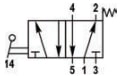 Распределитель с ручным управлением KIPVALVE 544-2052-S