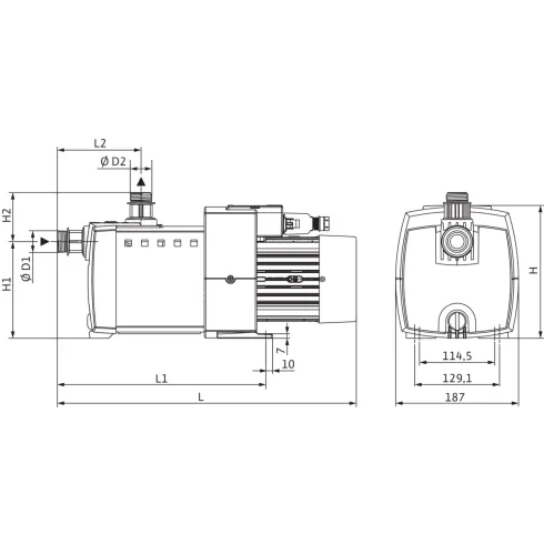 Насос Wilo HiMulti 3 3-45 P 4194284