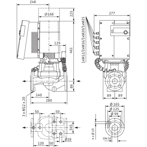 Циркуляционный насос Wilo Stratos GIGA 50/1-50/4,5 2170119