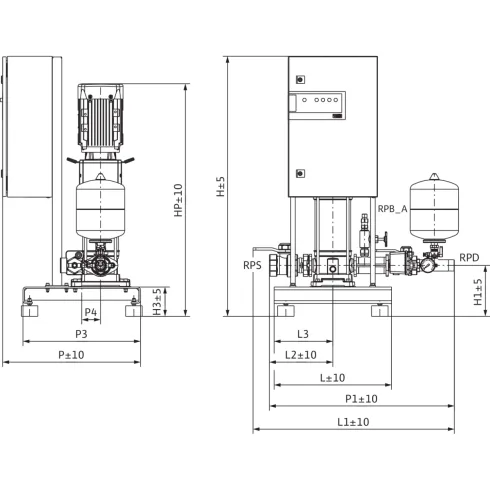 Насосная станция Wilo FLA-1 Helix V 1604 PN10 2534419