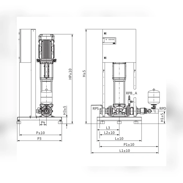 Насосная станция Wilo FLA-1 Helix V 3603 PN10 2534372