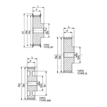 Шкив зубчатый под расточку Chiaravalli 39-14M-85 ST (PHP 39-14M-85RSB)
