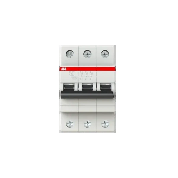 Автоматический выключатель 3-полюсный SH203 C63 6,0кА ABB 2CDS213001R0634