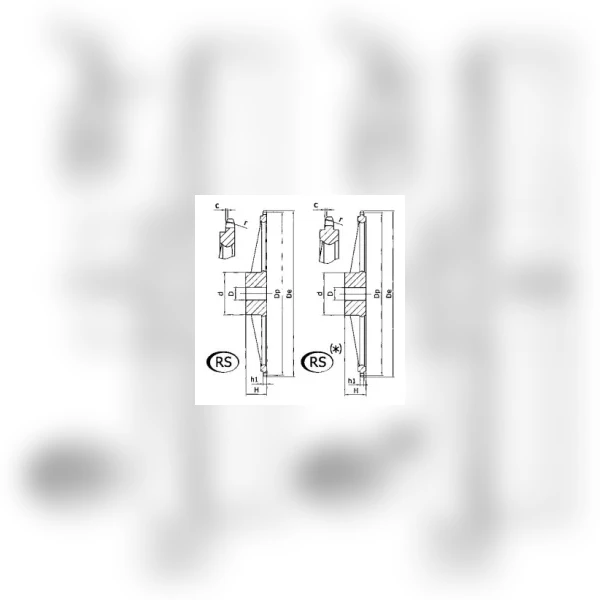 Звездочка для транспортерных цепей Chiaravalli 50 R25 Z=25 (24502525)